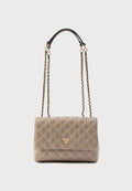 Guess GIULLY II 2 COMP CNVRTBLE FLAP - Handbag - pale mocha