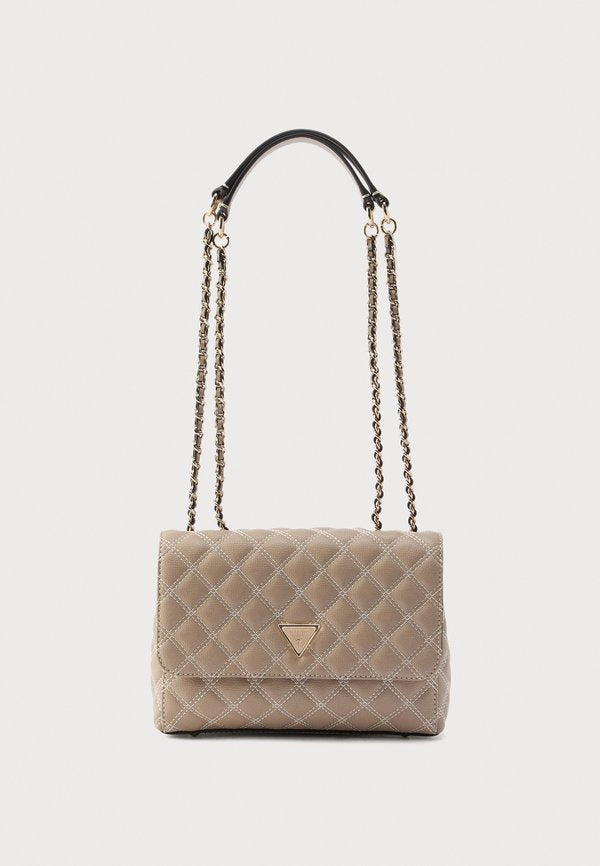 Guess GIULLY II 2 COMP CNVRTBLE FLAP - Handbag - pale mocha