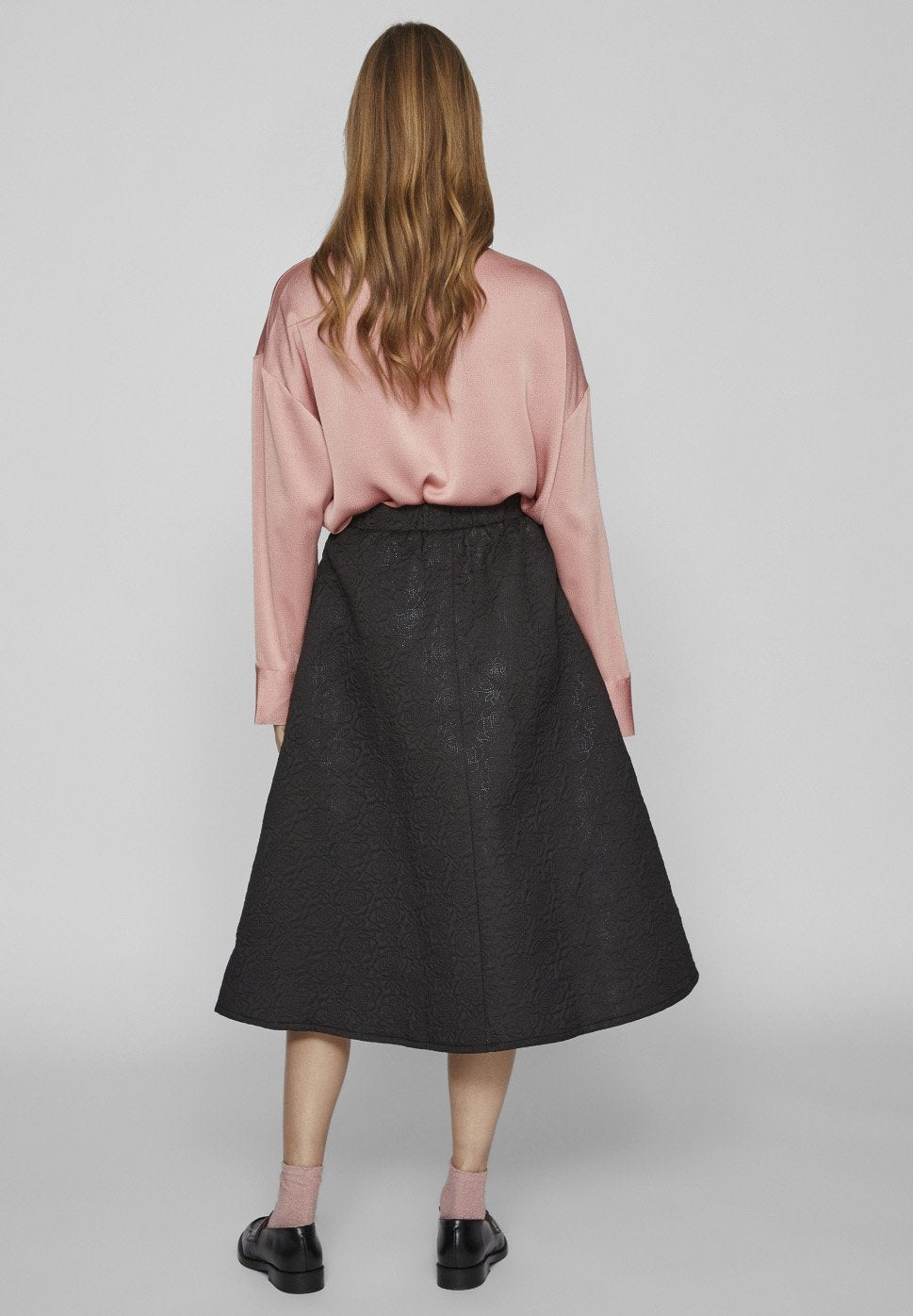 VILA VIMALA VOLUME MIDI SKIRT