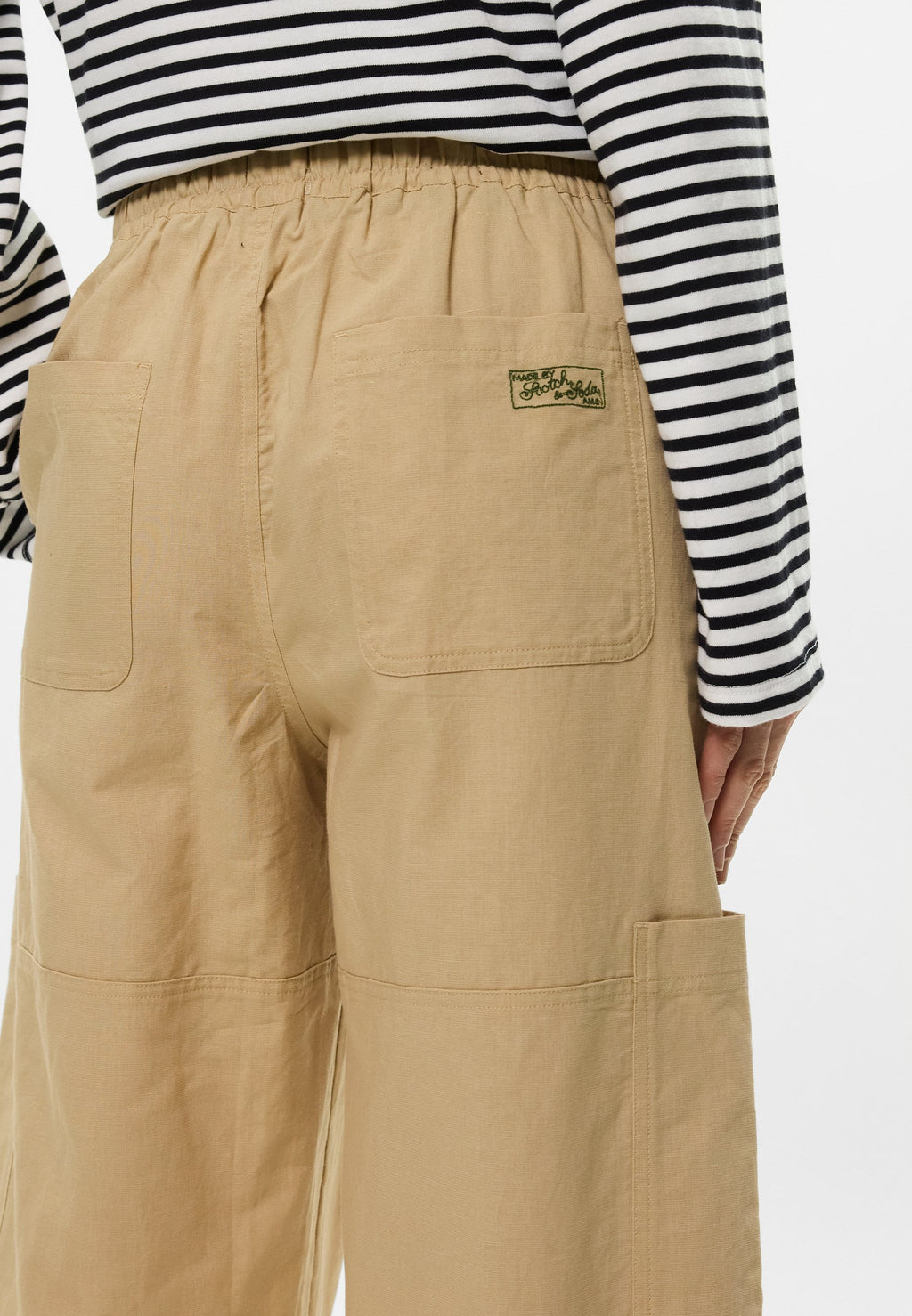 Scotch & Soda NOA HIGH RISE WIDE LEG RELAXED PULL ON PANTS