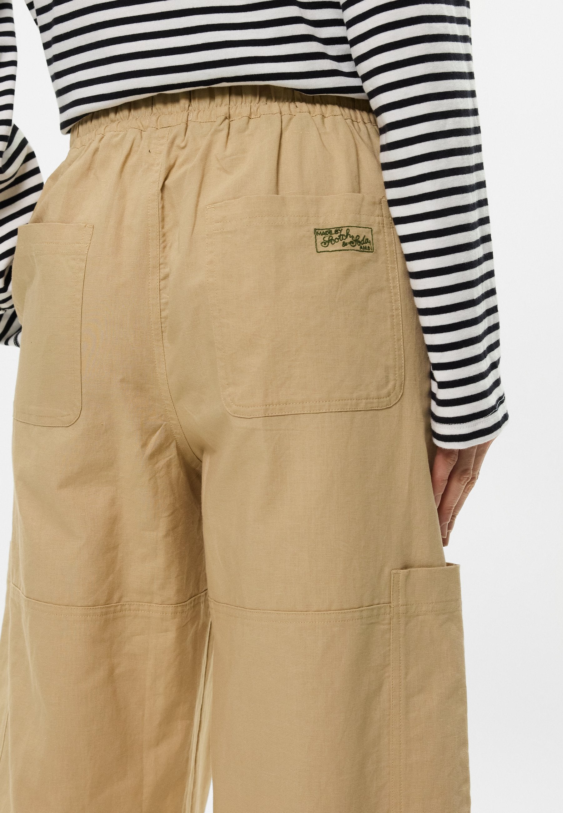 Scotch & Soda NOA HIGH RISE WIDE LEG RELAXED PULL ON PANTS