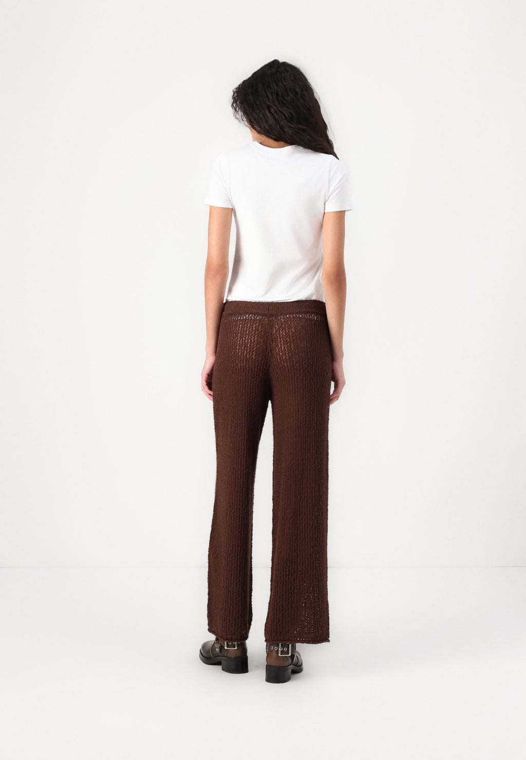 Abercrombie & Fitch Mid Rise Crochet-Style Coverup Pant