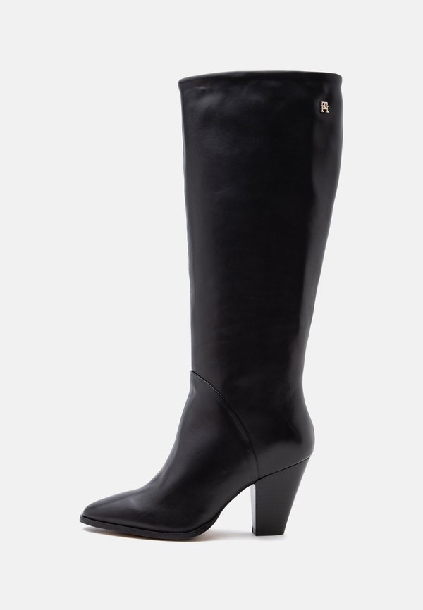 Tommy Hilfiger CLEAN TUBULAR KNEE BOOT - Boots - black