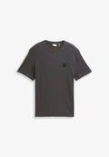 TOM TAILOR MIT WAFFELSTRUKTUR - Basic T-shirt - grey orange waffle inject