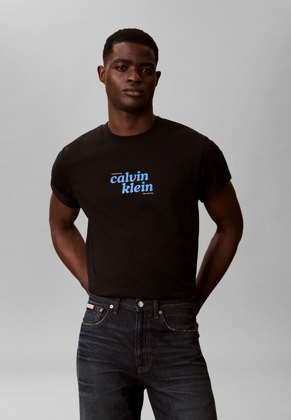 Calvin Klein Jeans Print T-shirt - black