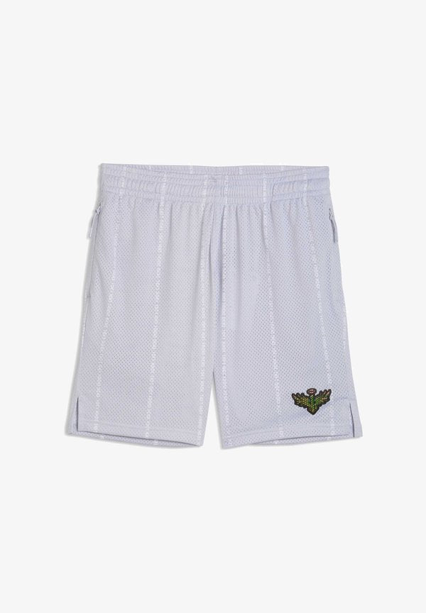 Puma MELO ALWAYZ ON 1 7" BASKETBALLSHORTS - Sports shorts - silver mist-aop