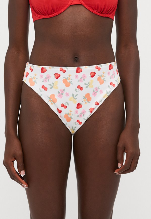 Hollister Co. Curvy High-Leg High-Waist Ribbed Cheeky Bikini Bottom
