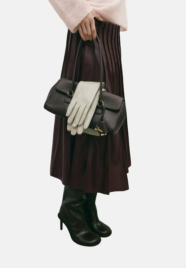 Mango A-line skirt - dark red