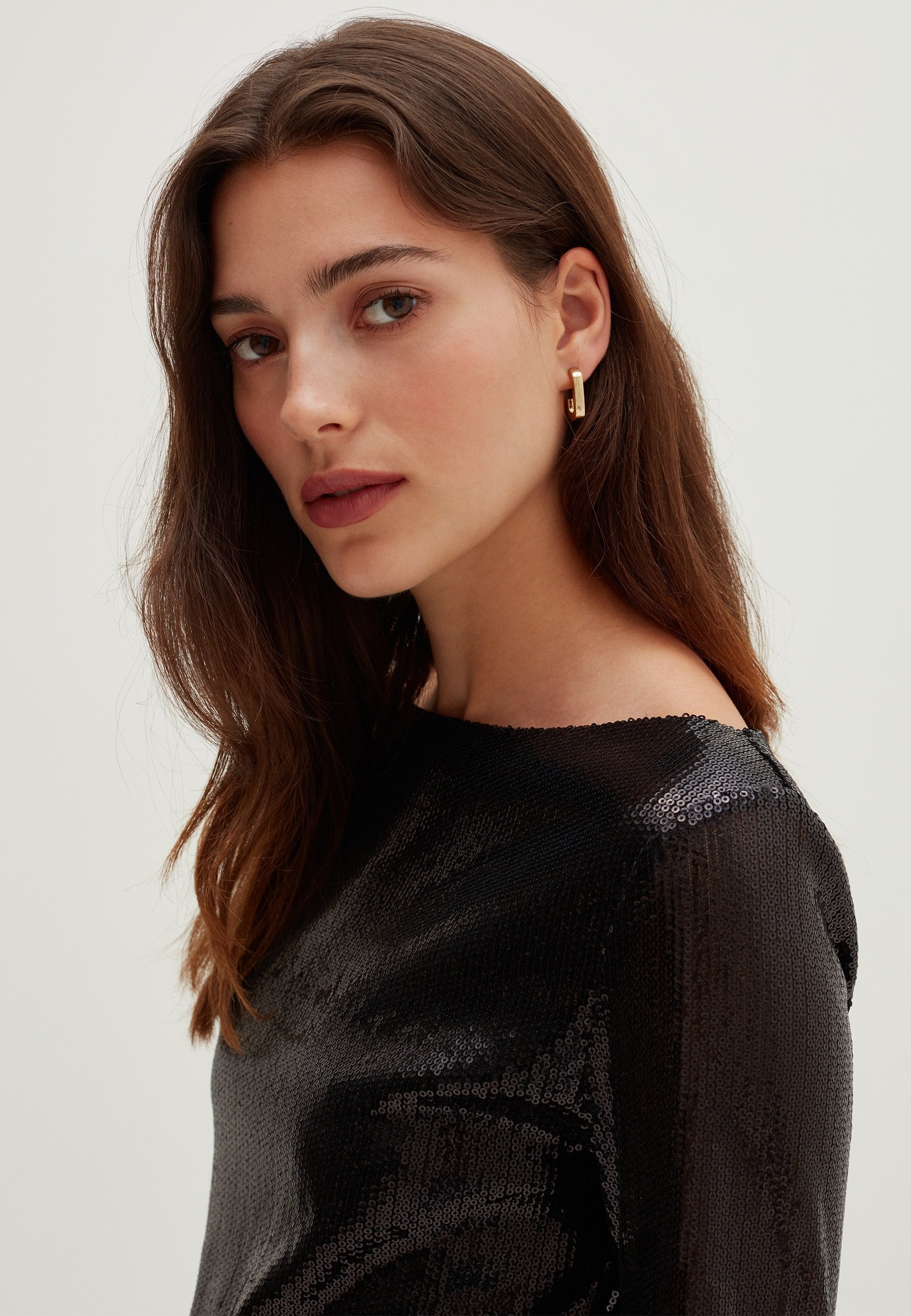 Stefanel SHORT DRESS WITH SEQUINS.