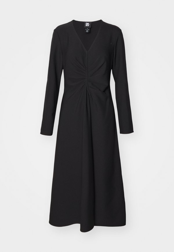 DKNY LONG SLEEVE MIDI DRESS