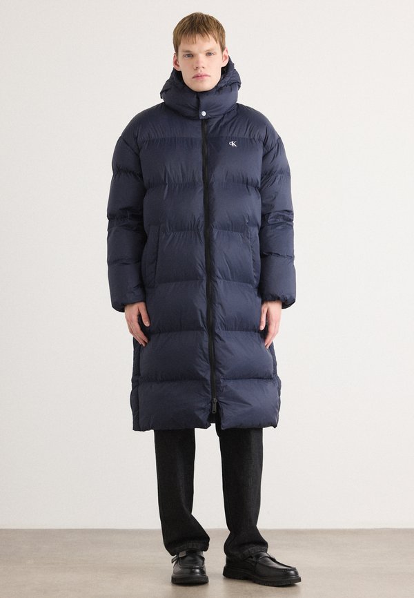 Calvin Klein Jeans LONG LENGTH HOODED - Winter coat - dark sapphire