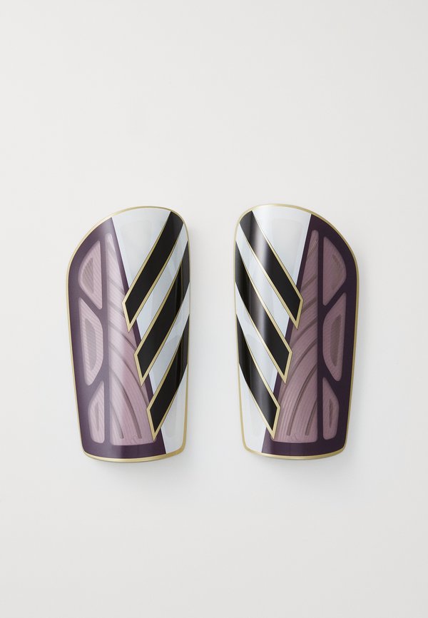 adidas Performance TIRO SG LGE - Shin pads - aurora plum/white/gold-coloured/black