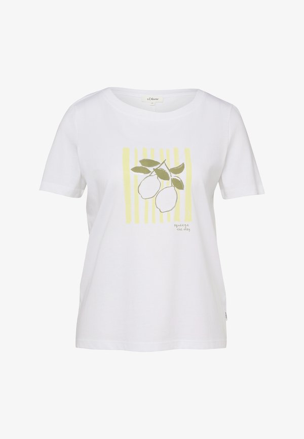 s.Oliver T-SHIRT - Print T-shirt - weiß