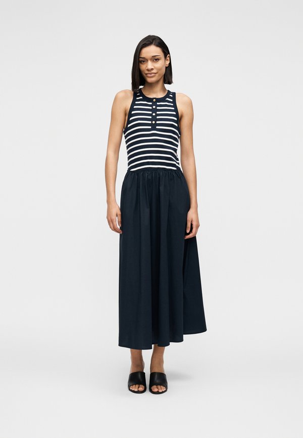 Tommy Hilfiger BUTTON DRESS - Day dress - dark night/ecru