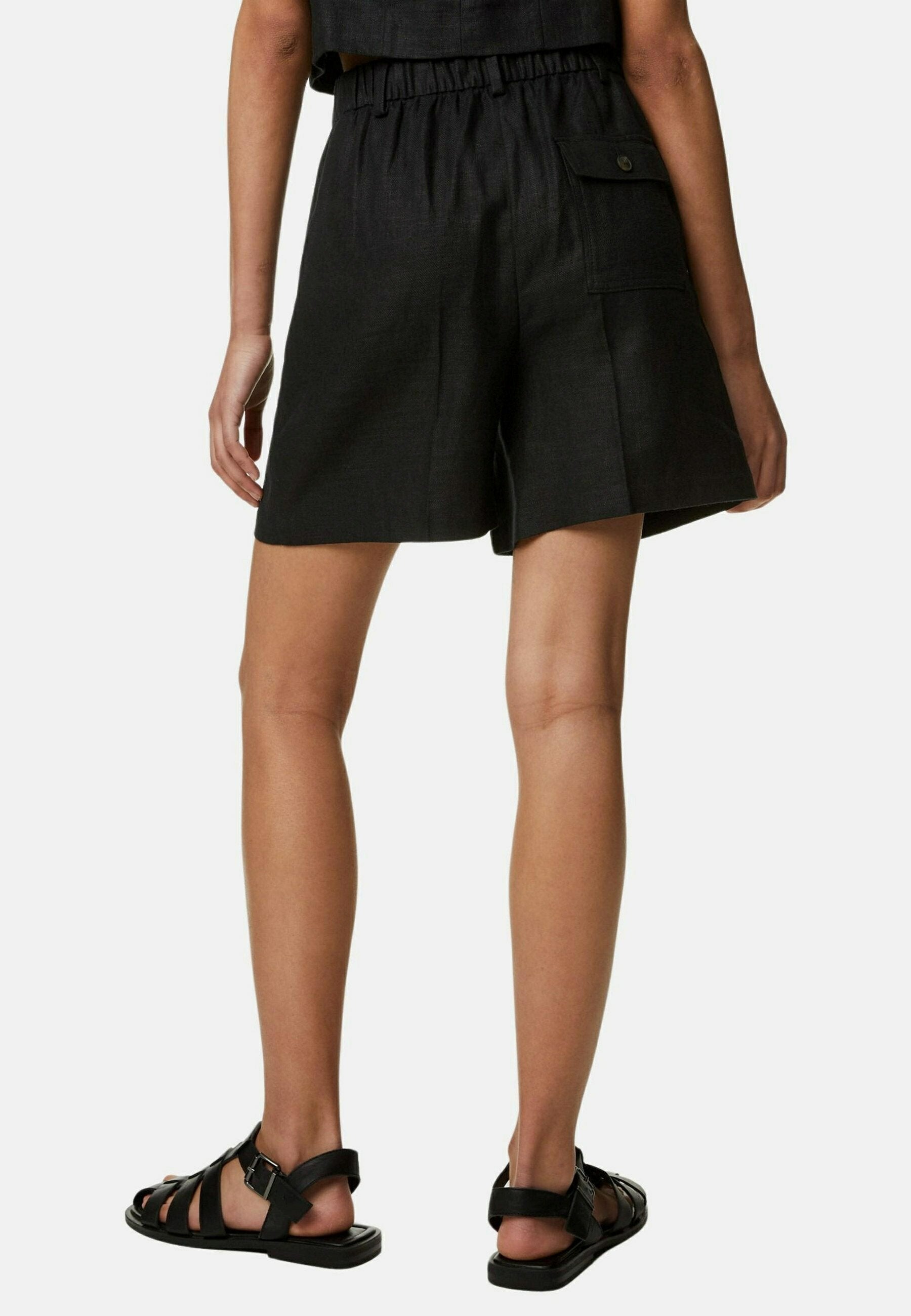 Marks & Spencer LINEN BLEND PLEATED FRONT