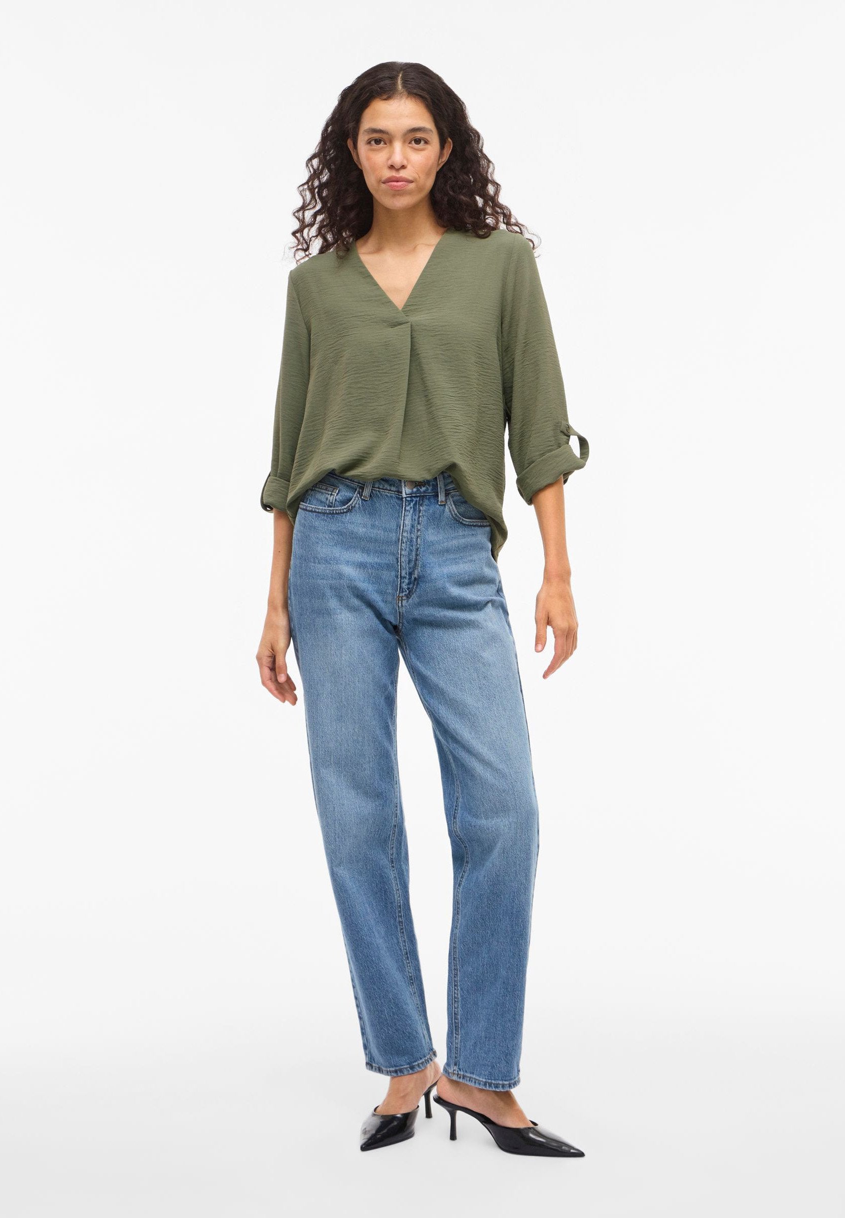 VILA 3/4 sleeved VIJOSA V-neck