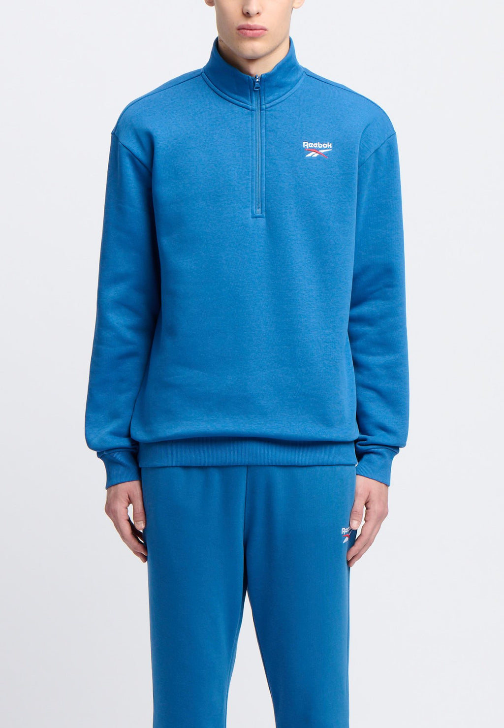Reebok LONG SLEEVE IDENTITY SMALL LOGO  QUARTER-ZIP