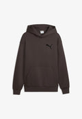 Puma ESSENTIALS ELEVATED CAT LOGO RELAXED - Hoodie - chocolate brown