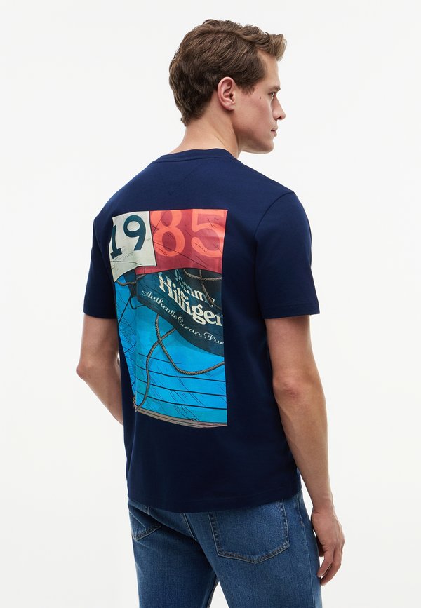 Tommy Hilfiger HERITAGE - Print T-shirt - carbon navy