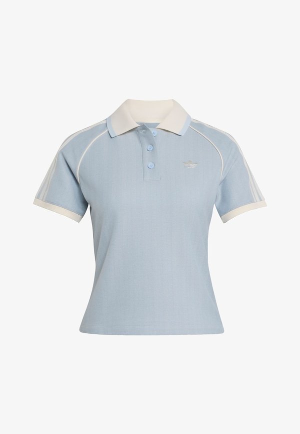 adidas Originals TWEED POLO - Polo shirt - crystal sky