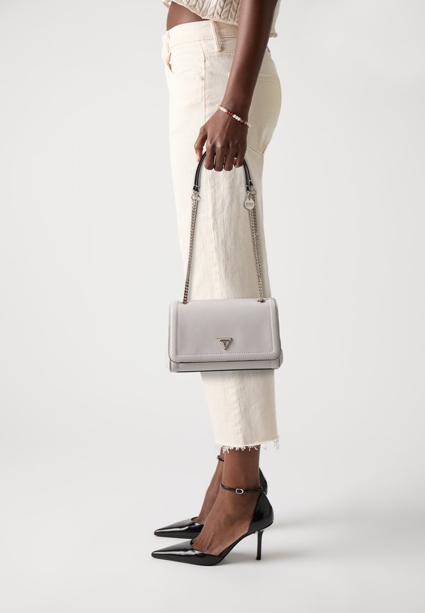 Guess NOELLE XBODY FLAP - Handbag - bone