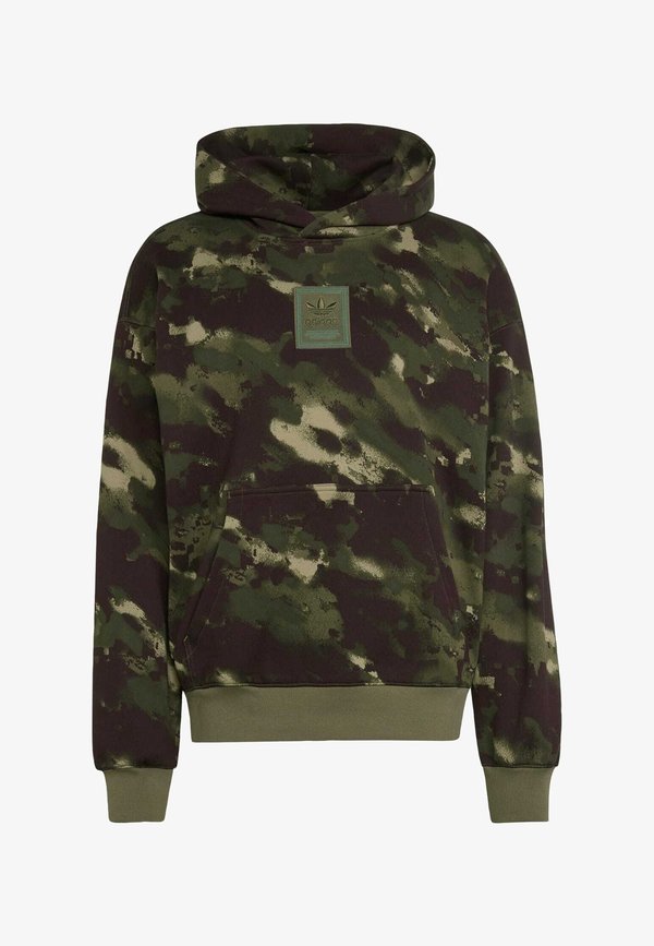 adidas Originals ADIDAS ORIGINALS CAMO HOODY - Hoodie - olive strata