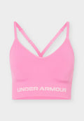 Under Armour VANISH SEAMLESS LOW - Light support sports bra - pink frenzy/prime pink