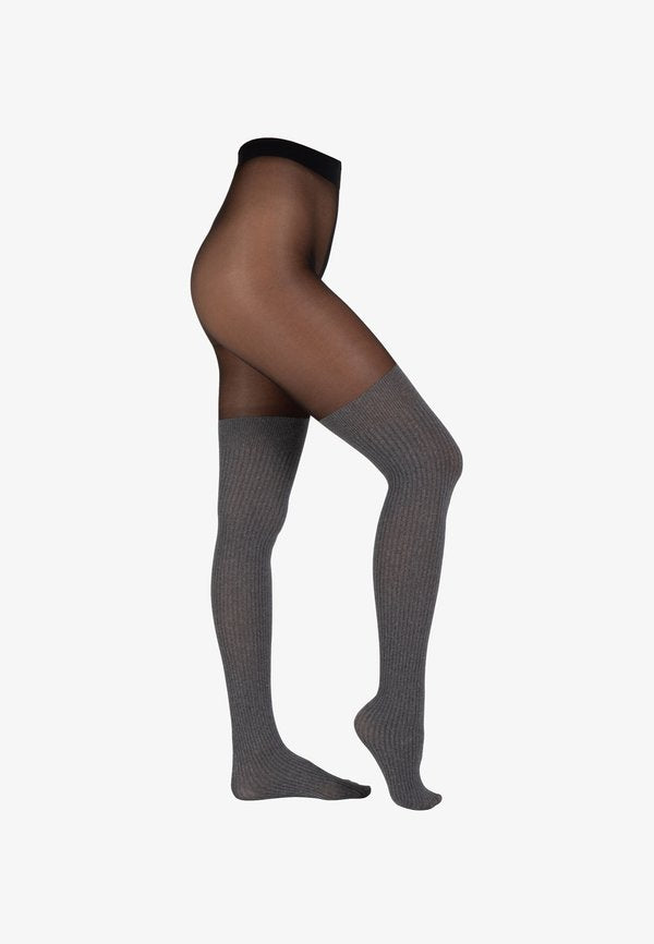 s.Oliver FINE OVERKNEE - Tights - black
