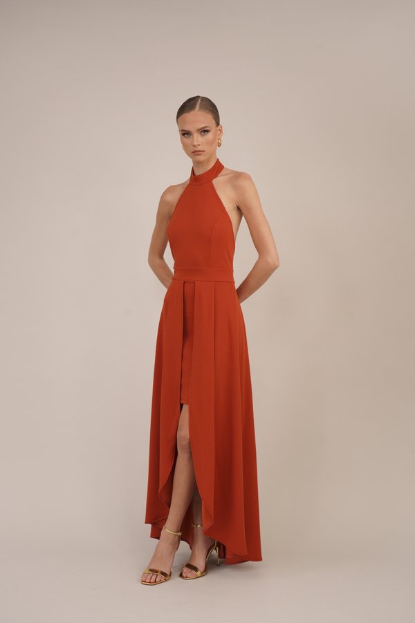 WAL G. YANNY HALTER NECK BODYCON
