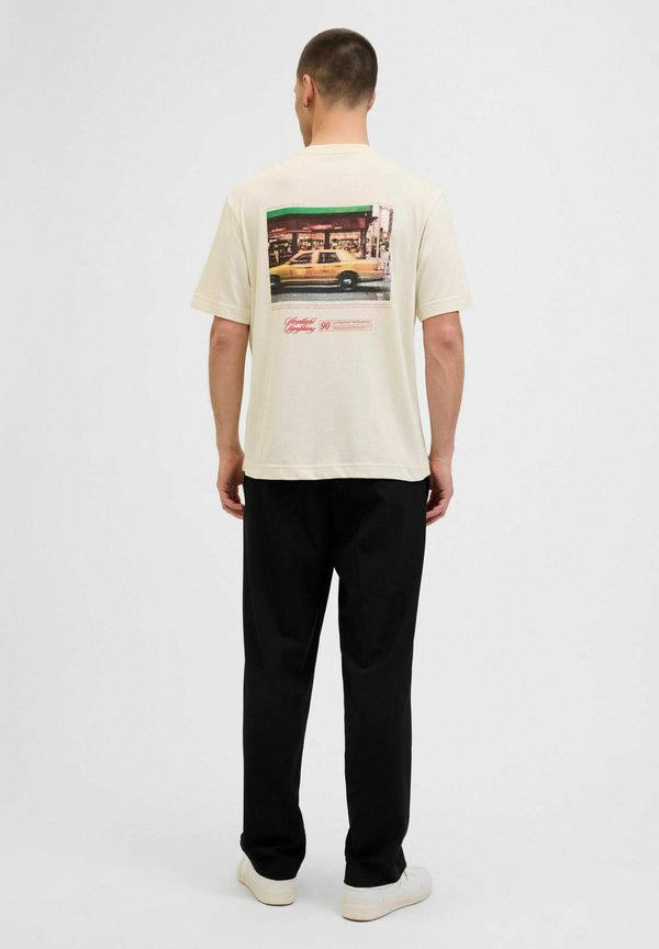 Jack & Jones T- - Print T-shirt - antique white