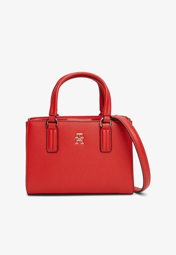 Tommy Hilfiger TH MONOGRAM CROSSBODY TOTE BAG - Handbag - primary red