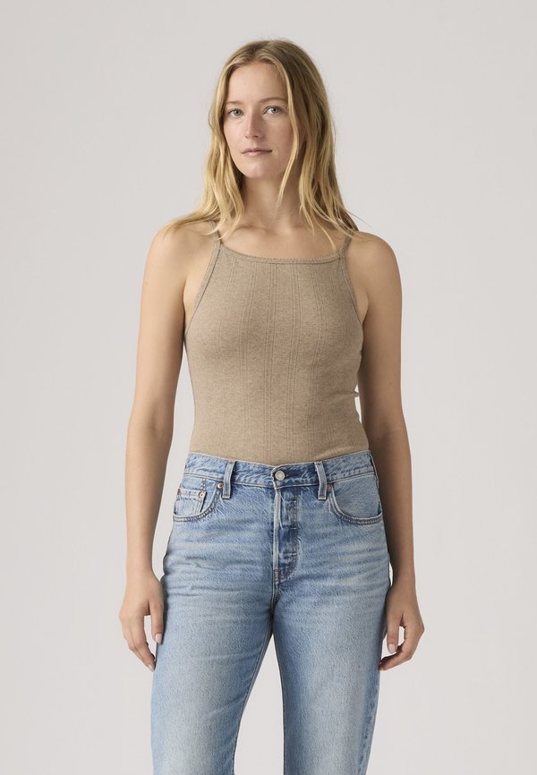 Levi's® DRY GOODS APRON TANK - Top - taupe gray heather bros