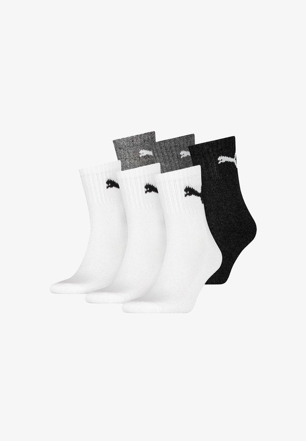 Puma UNISEX  6 PAAR - CREW  - Socks - weiß grau