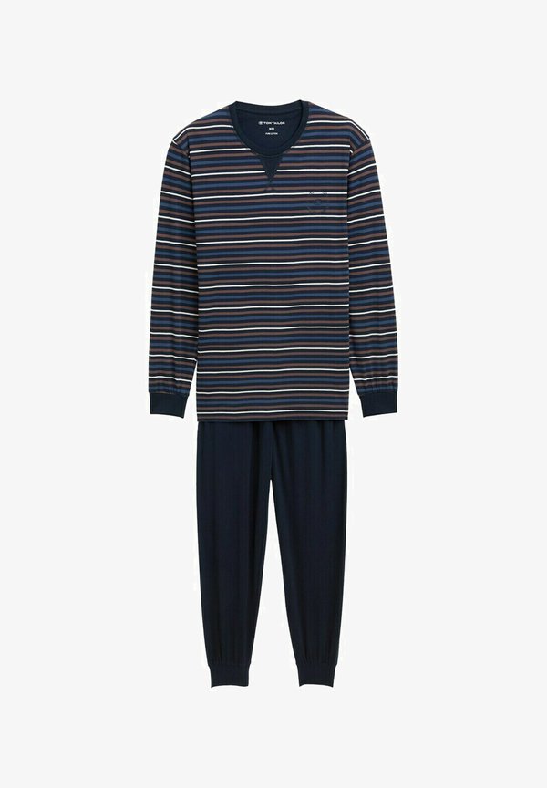 TOM TAILOR SET MIT STREIFENMUSTER - Pyjama set - brown-dark-ringlet