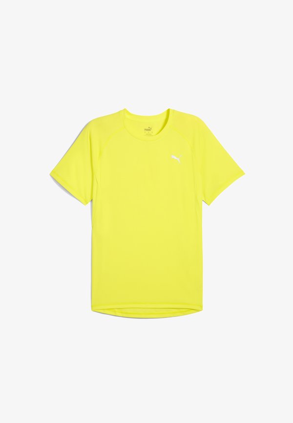 Puma M RUN VELOCITY TEE - Sports T-shirt - lemon sherbert