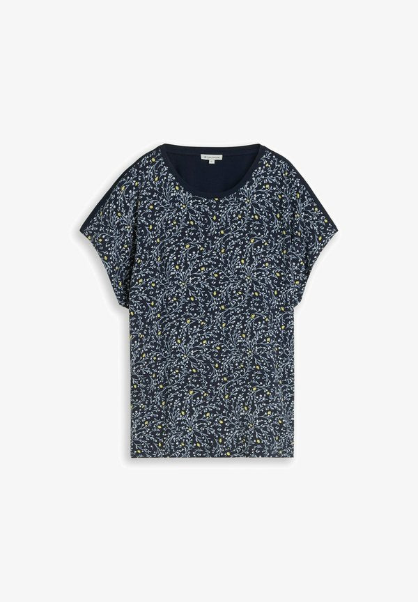 TOM TAILOR TOM TAILOR T-SHIRT T-SHIRT IM MATERIAL-MIX - Blouse - sky captain blue