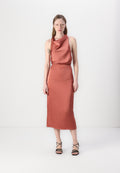 Malina SOLANGE OPEN BACK HALTER NECK