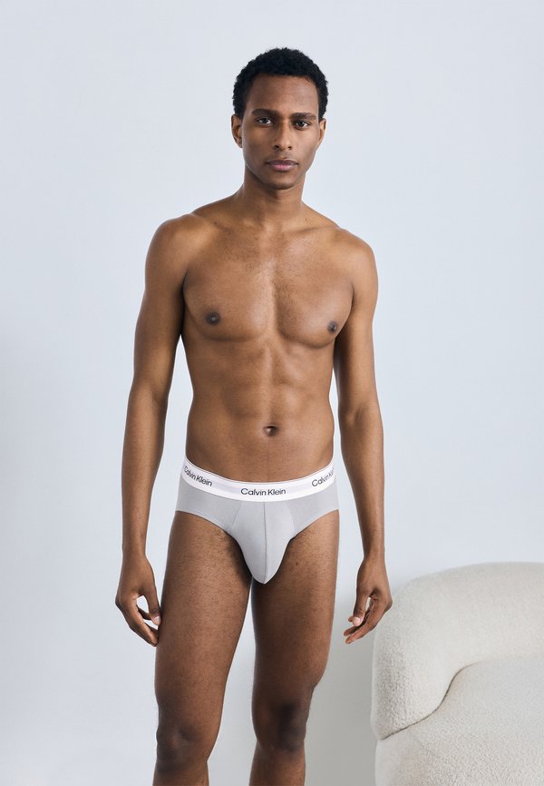 Calvin Klein Underwear 3 PACK - Briefs - sleet/black/ashford