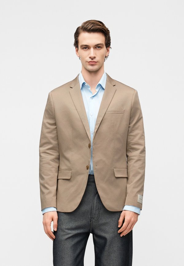 Calvin Klein SLIM SEASONAL TAILORING - Blazer jacket - vintage khaki