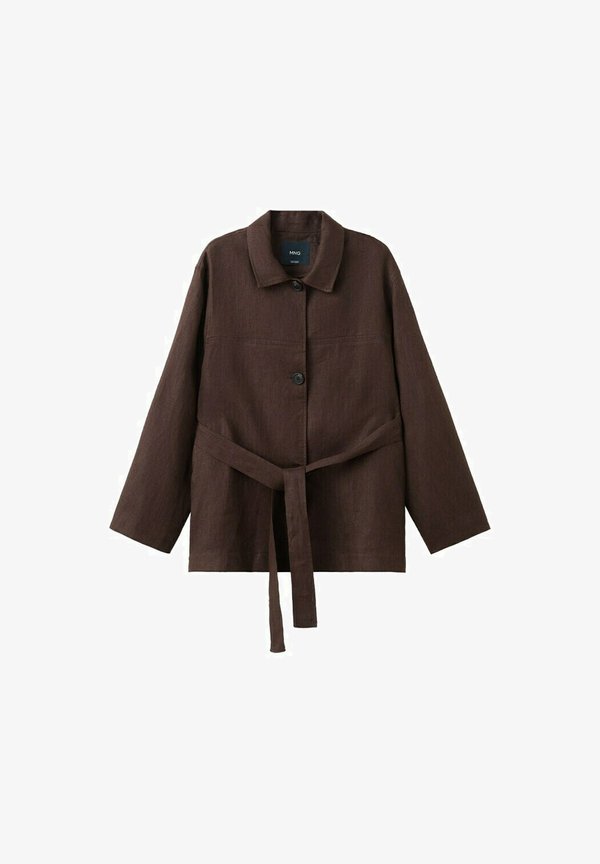 Mango ADULT - Button-down blouse - brown