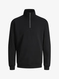 Jack & Jones JJEBRADLEY SWEAT HALF ZIP NOOS - Sweatshirt - black