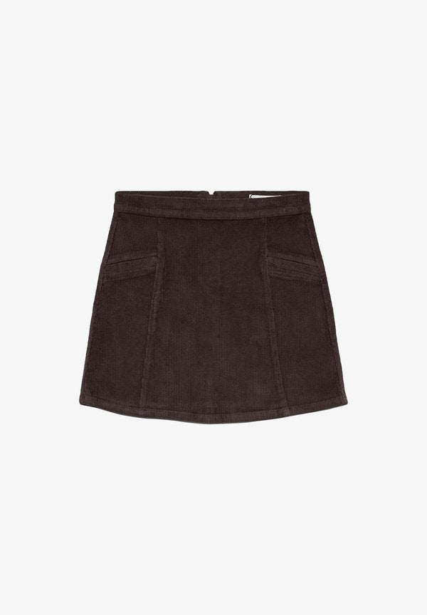Vero Moda VMKATA SKIRT - Mini skirt - chocolate torte