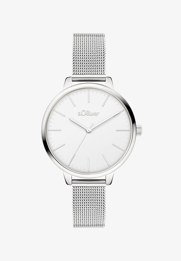 s.Oliver LOVELY TIME - Watch - silver-coloured