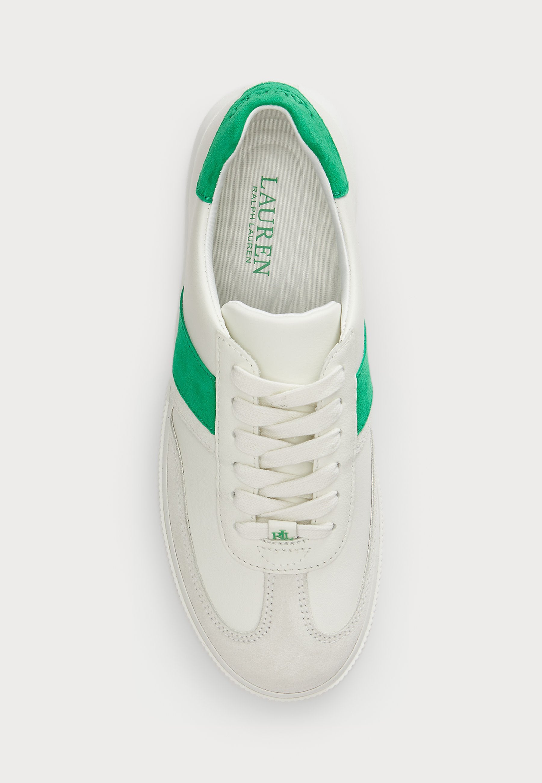 Lauren Ralph Lauren TWO-TONE BRAYLEE LEATHER & SUEDE SNEAKER