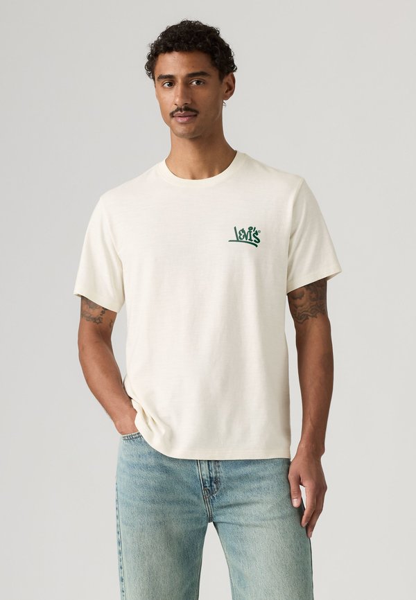 Levi's® RELAXED FIT TEE - Print T-shirt - natural habitat egret body wild life back graphic