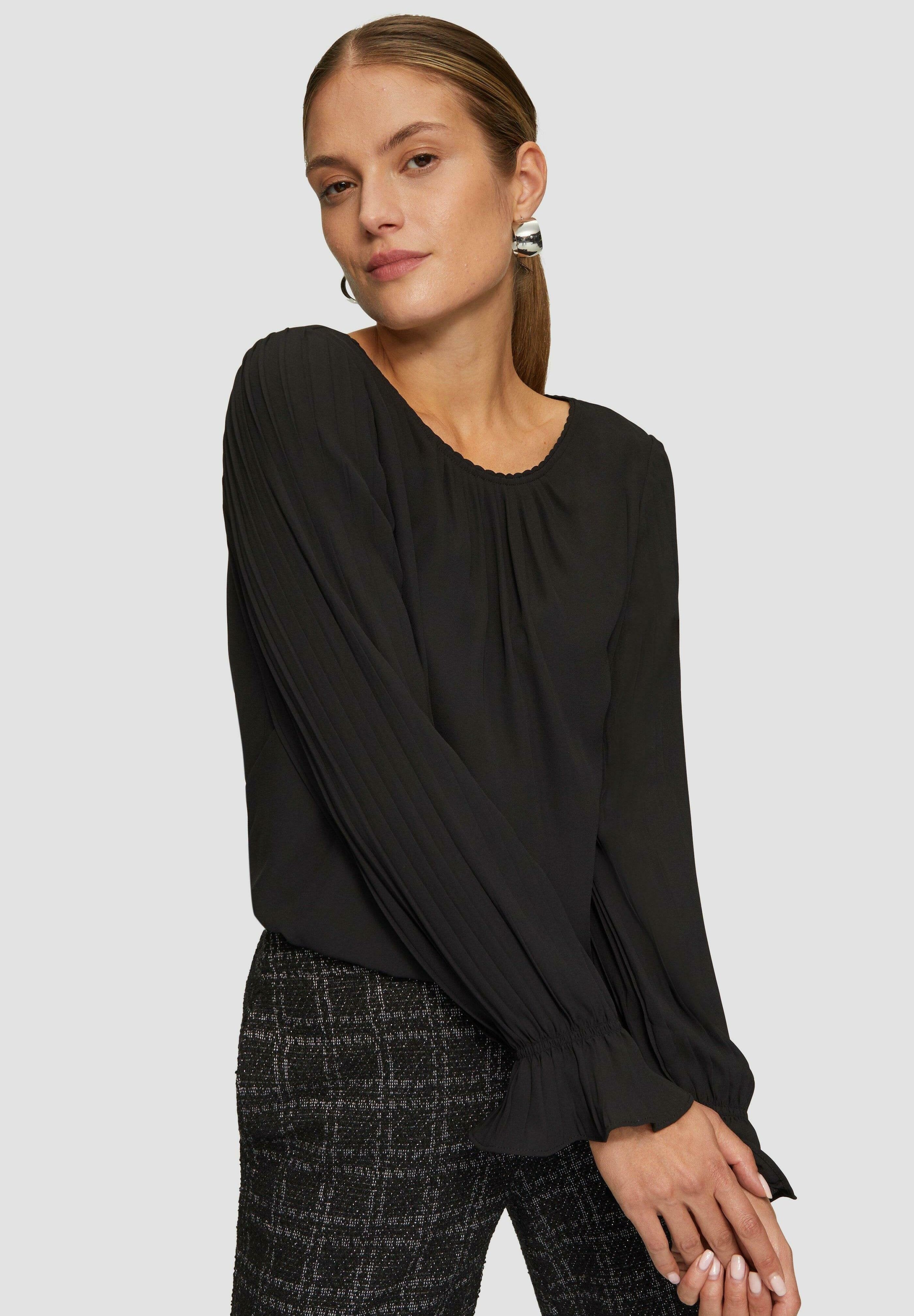 s.Oliver BLACK LABEL MIT PLISSEEÄRMELN