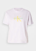 Calvin Klein Jeans HERO CLASSIC MONOLOGO - Print T-shirt - orchid tint