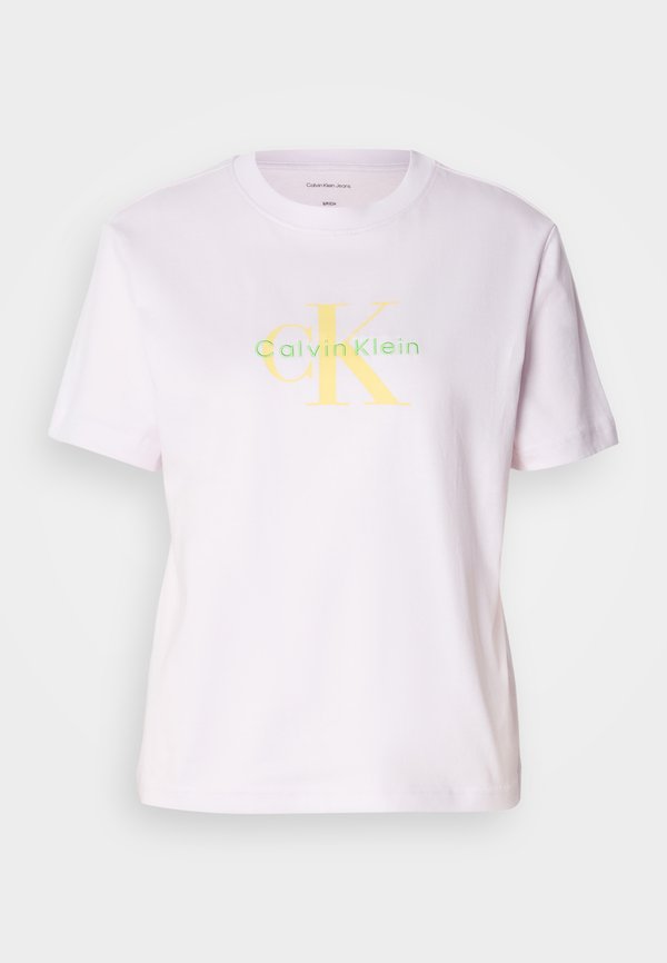 Calvin Klein Jeans HERO CLASSIC MONOLOGO - Print T-shirt - orchid tint