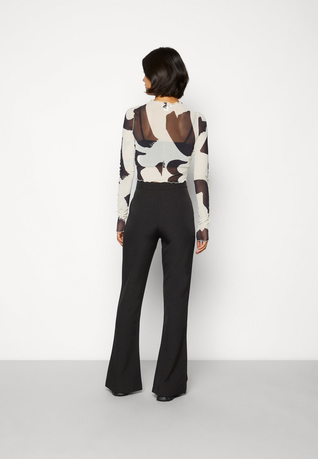 Colourful Rebel FALLON ZIPPER SLIT FLARE PANTS