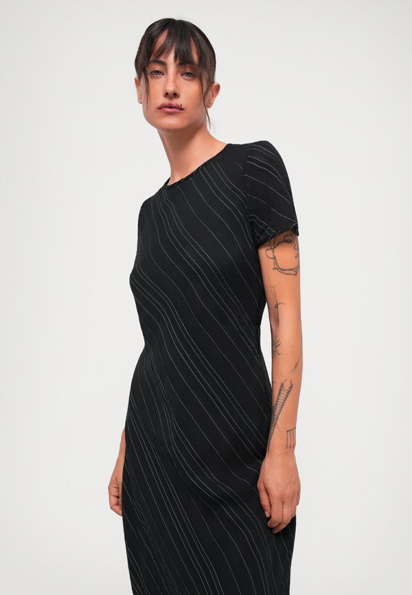 Proenza Schouler White Label DELPHINE DRESS STRIPE FLOU